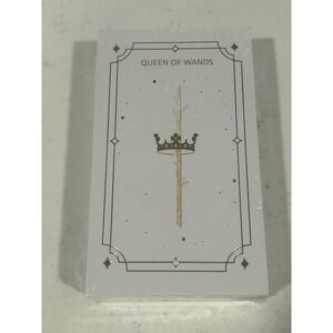 Awe Tarot Deck Minimalist Gold Foil Queen of Wands Divination Cards New Sealed